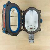 Vintage industrial porthole wall light Mapelec explosion-proof