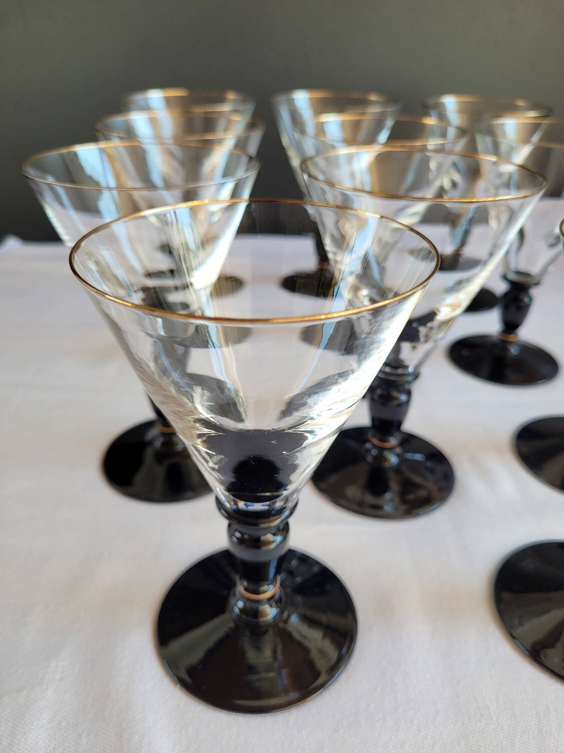 Verres à vin en cristal