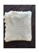 Dessus de lit en coton blanc ,  jeté de lit en crochet