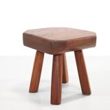 Oak stool brutalist vegetable table