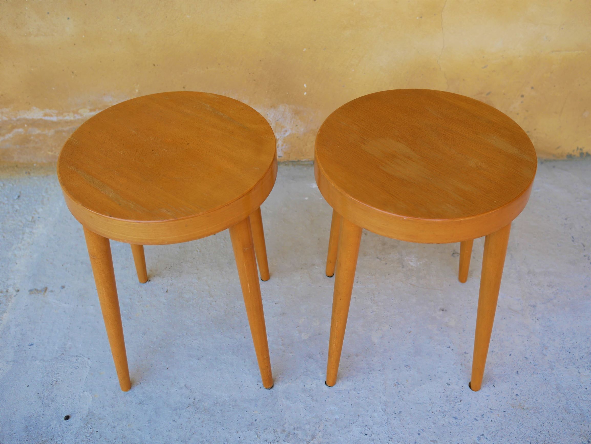 Pair of stools by Baumann