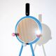 Postmodern Italian coat rack in Memphis style, blue.