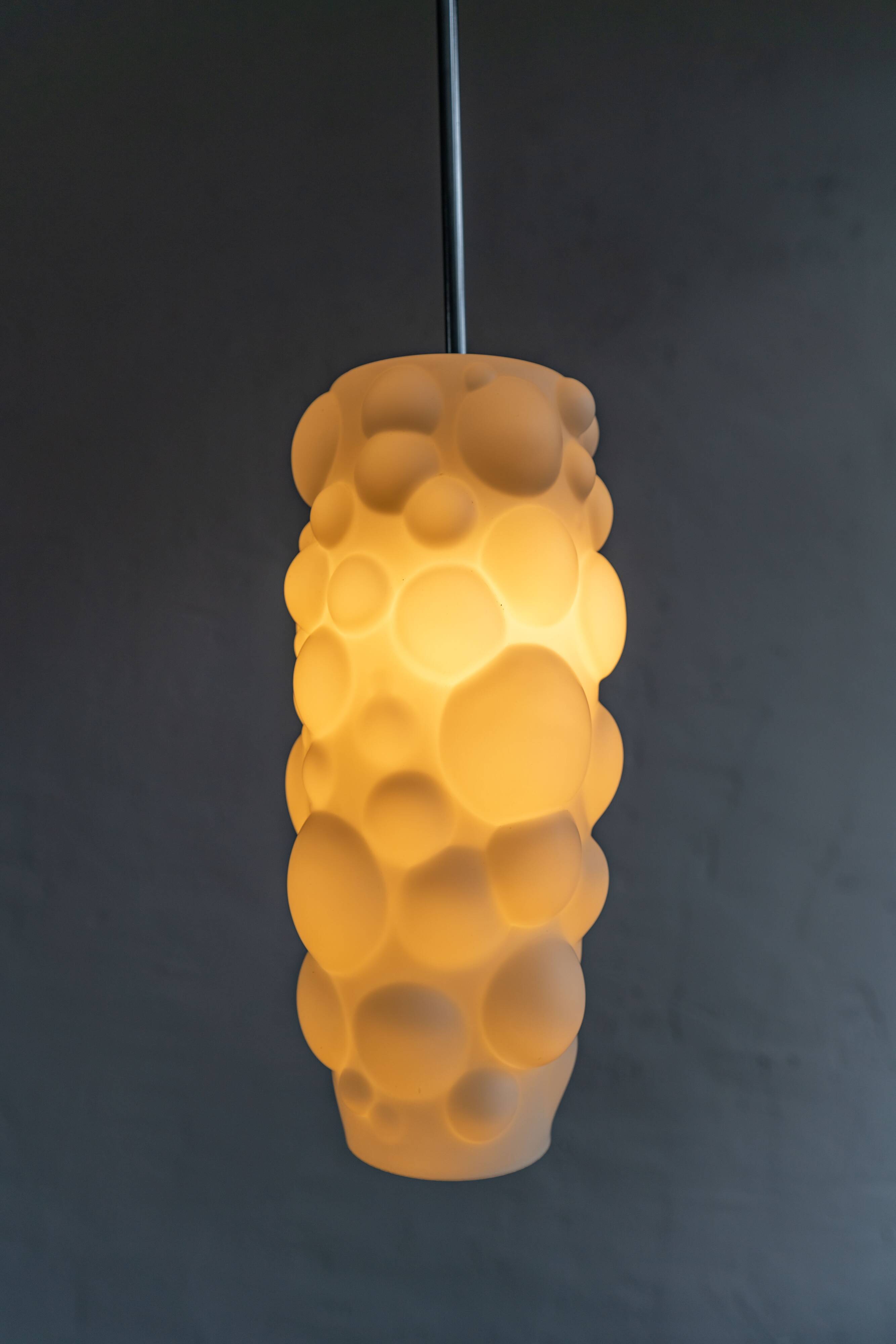 Bubbles Glass Pendant by Osvětlovací Sklo, 1970s
