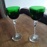 2 Saint Louis crystal roemer glasses