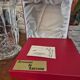 Large vintage Lorraine crystal champagne bucket