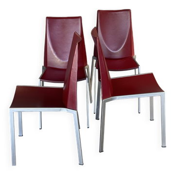 Set of 4 Italian Postmodern Chairs