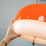 Rare XXL Orange Medusa Pendant Lamp from Guzzini, 1970s