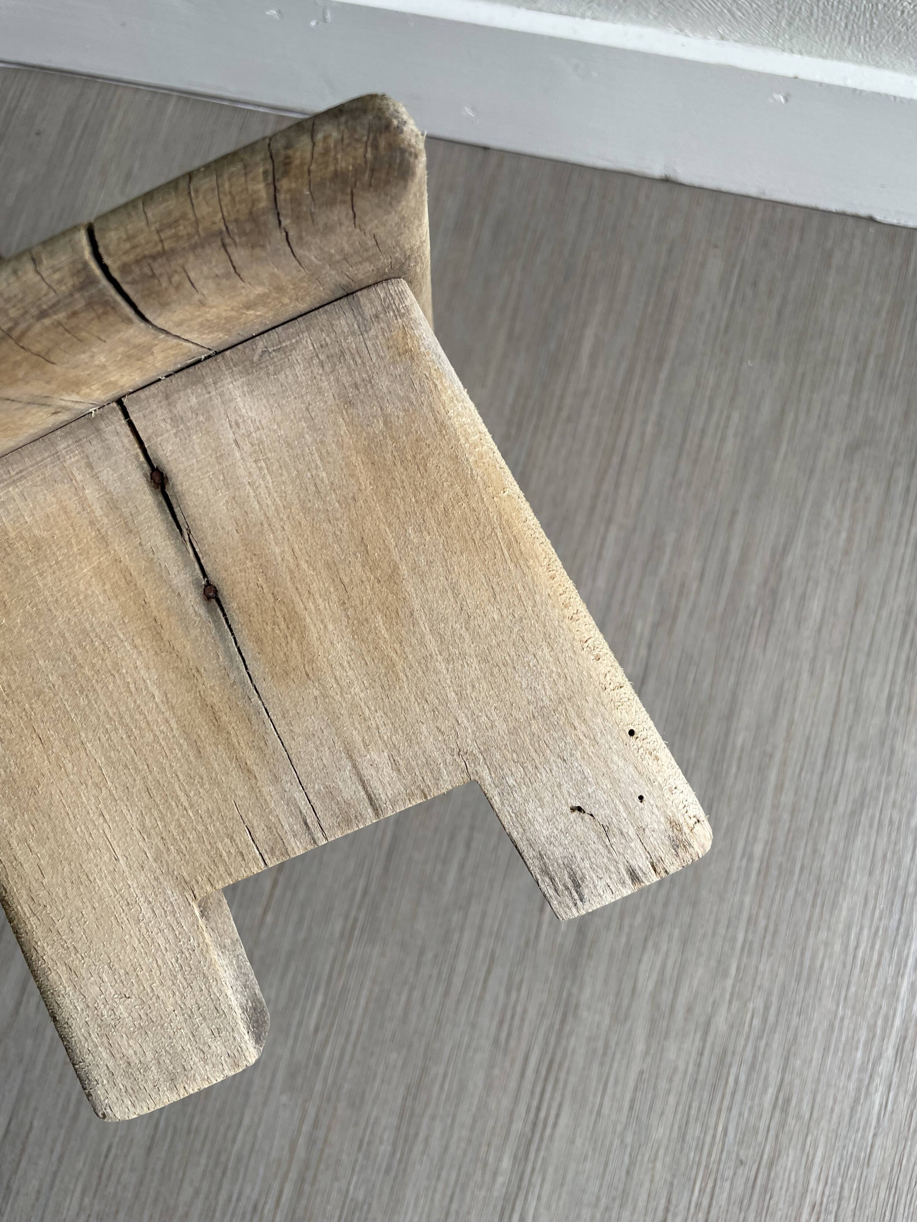 Tabouret banc bois