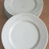 6 assiettes en grès Tulowice