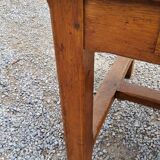 Oak farmhouse table 6 feet 2 drawers 200cm