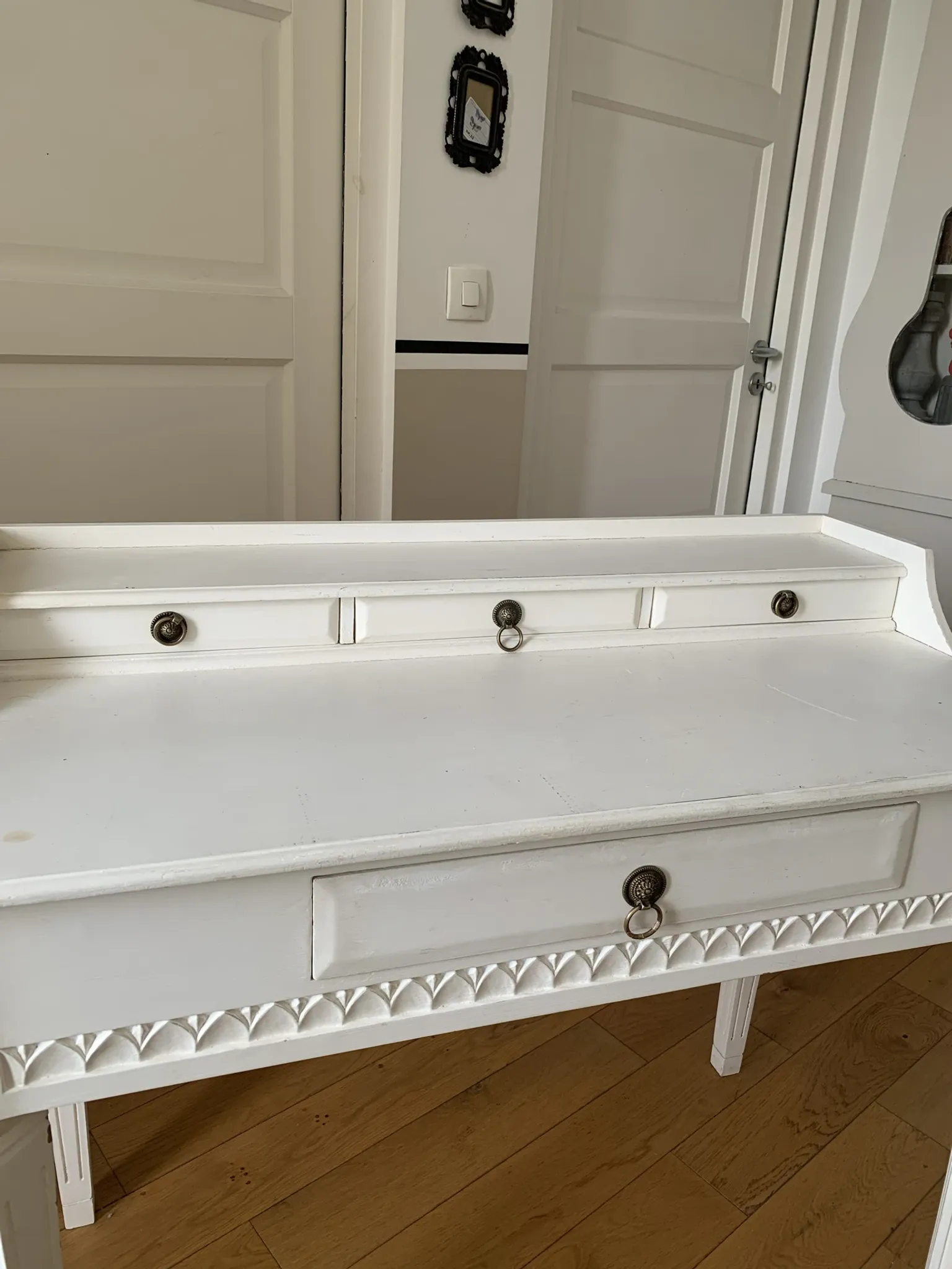 White desk