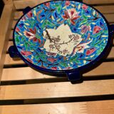 Art Deco cup in Longwy enamels