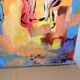 Oil Painting Canvas Deloison Abstract Jazz Musician Dance Party