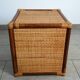 Small vintage rattan cube furniture