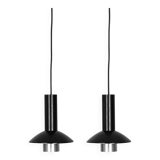 Pair of 2 Danish vintage pendant lamp Louise by Louis Poulsen, 1970s