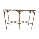 Console 90s - Metal and glass