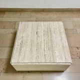 Square travertine coffee table
