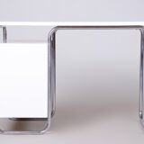 White bauhaus writing desk made in 1930s germany by robert slezak - restored