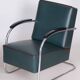 Bauhaus Chrome & Leather Armchair from Mücke-Melder, 1930s