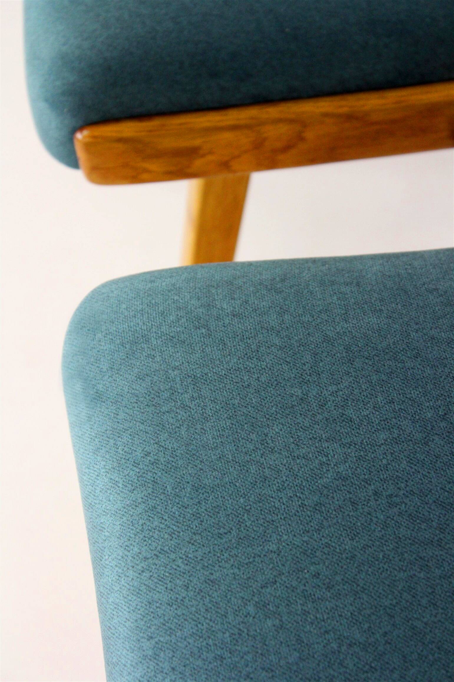 Restored Oak Dining Chairs from Interier Praha, 1960s, Set of 4