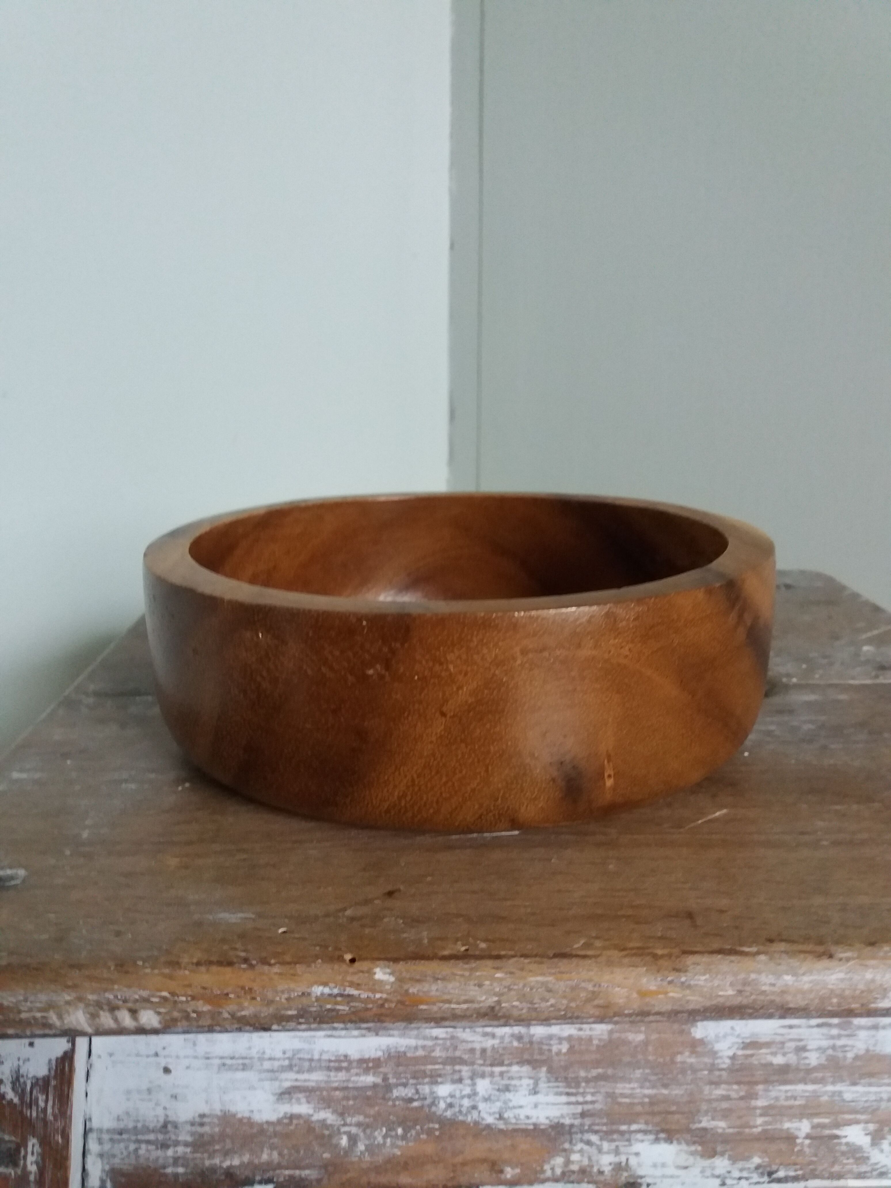 Cup empty bowl wooden pocket