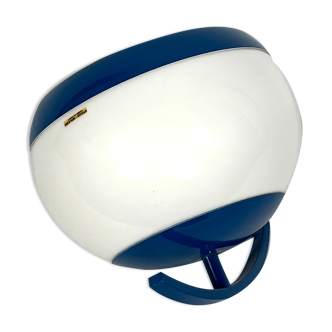 Stilux Milano, single blu lacquer and perspex wall lamp model Sila. Italy 1960s
