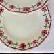 4 vintage flat plates Céranord St amand model Monique 2103152