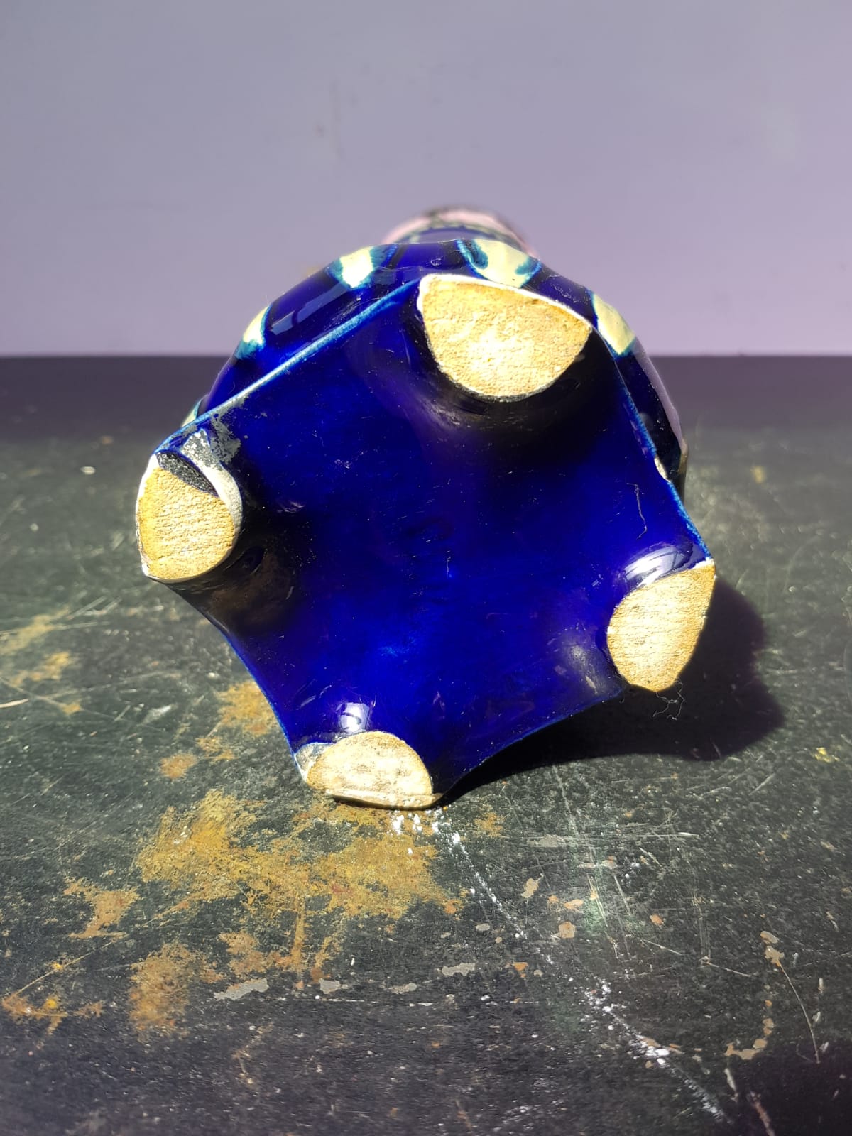 Old Vase Roll ART DECO + Coves Ceramic Enamelled Vintage