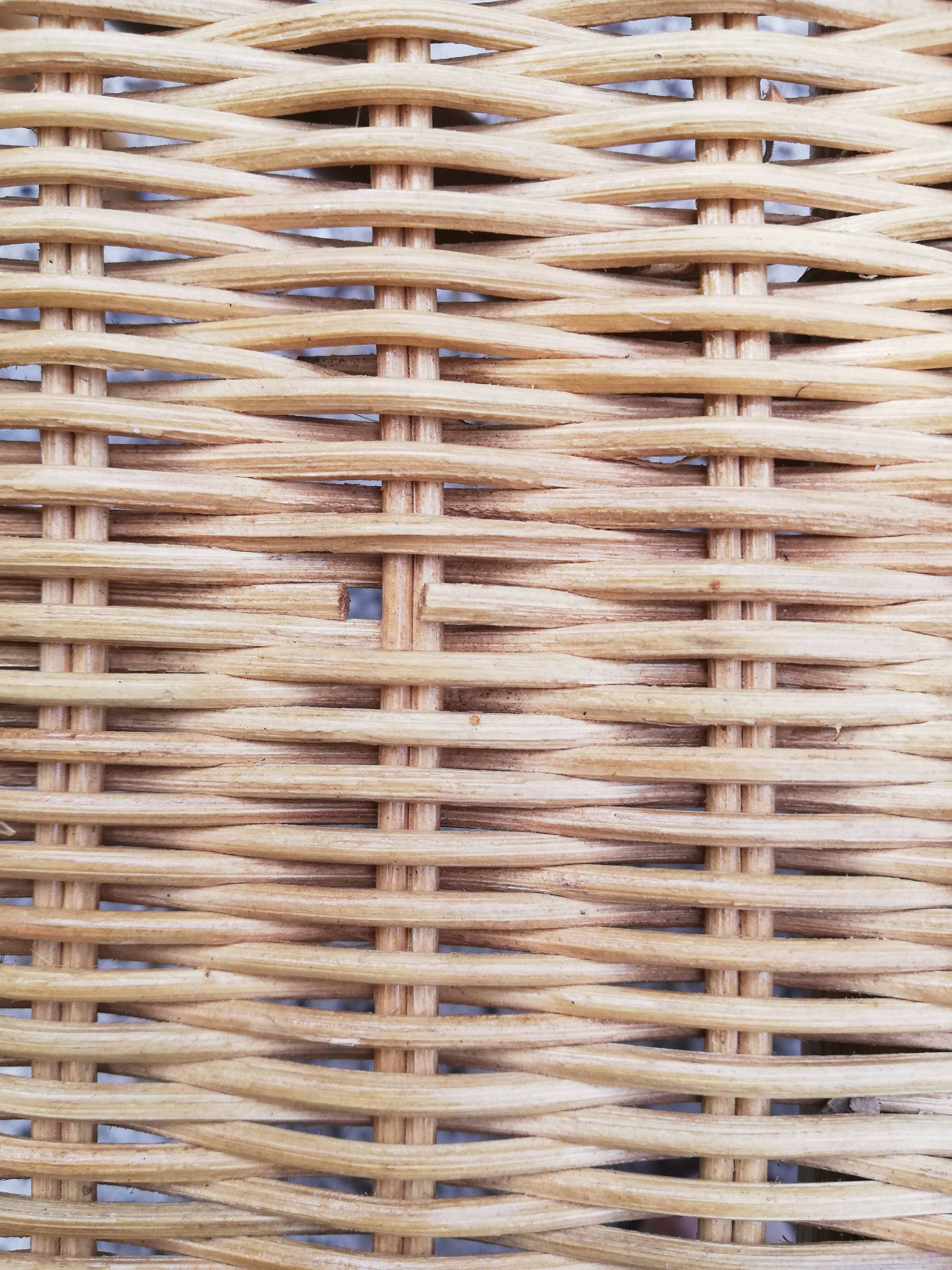 Rattan and wicker coffee table
