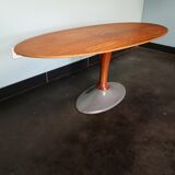 Czech vintage coffee table, wood and metal