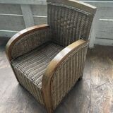 Rattan armchair