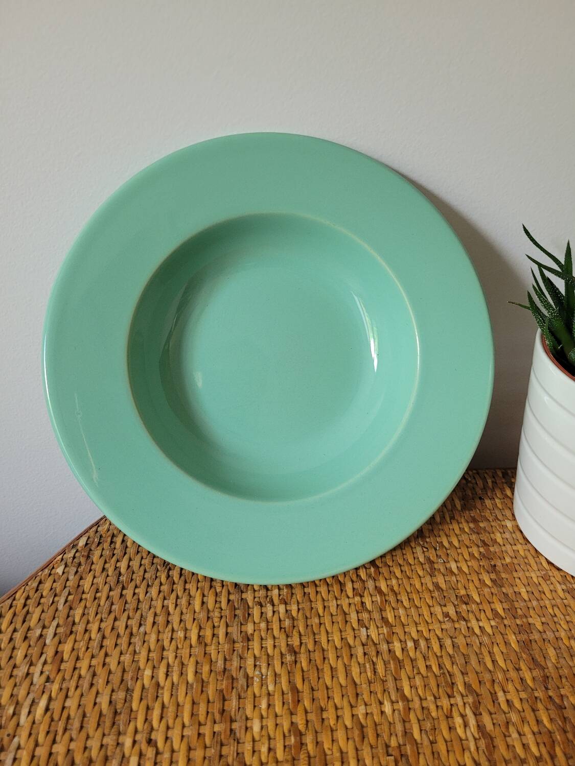 Green deep plate Moulin des Loups