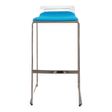 Meet Chair high stool from Sedus in blue fabric