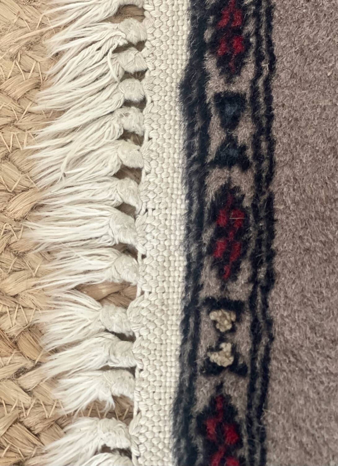 Antique Persian rug, signed.