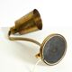 Beautiful, rare, large, heavy mid-century modern brass table lamp