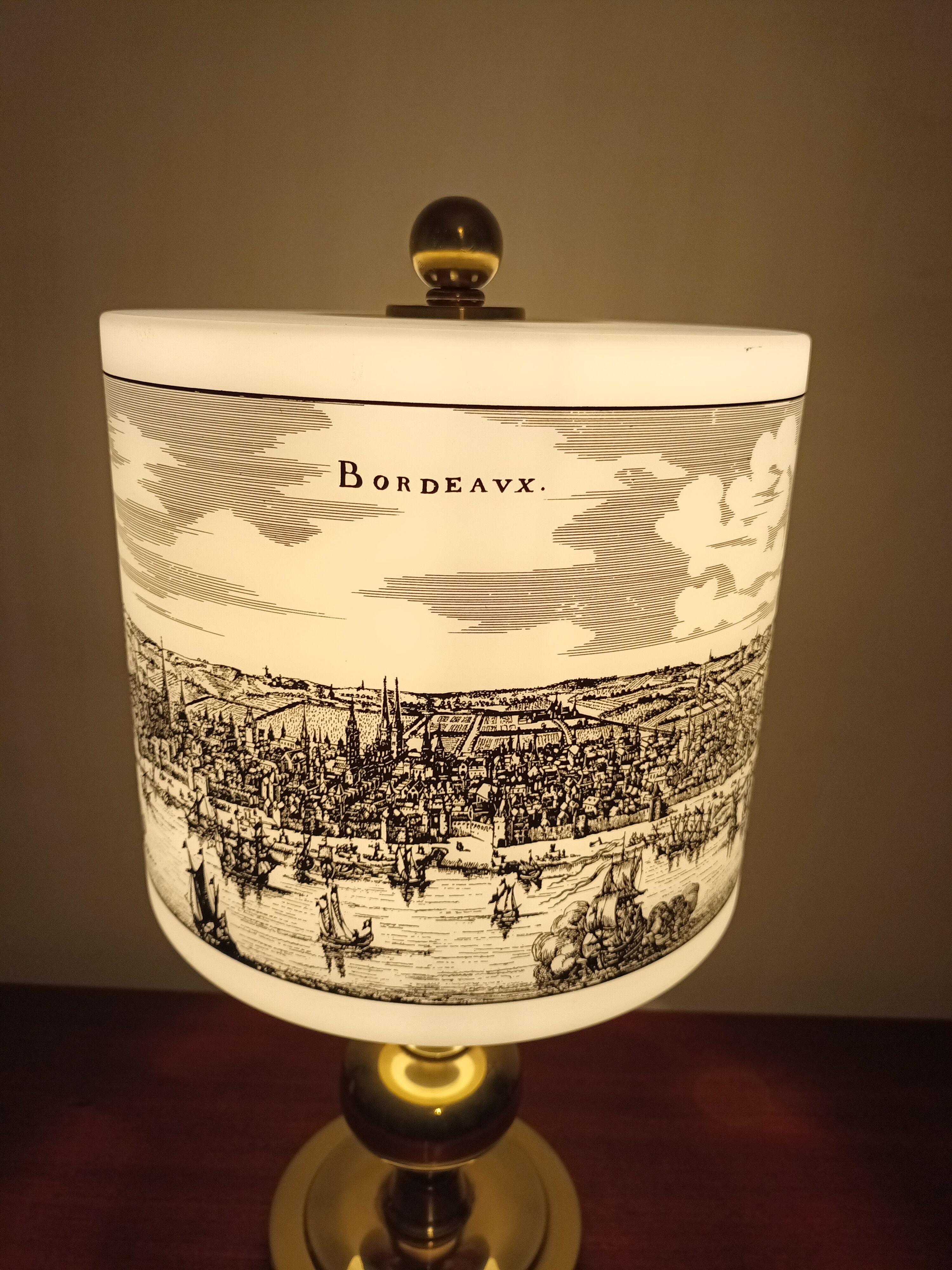 Philips lamp "Parys, Bordeaux" of the 60s