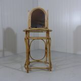 Vintage rattan dressing table 1970's