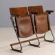 Two-seater folding bench, Bauhaus style, 1930s, Czechoslovakia