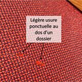 Pair of red bistro chairs