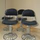 Margot chairs and Tulip dining table by Gastone Rinaldi for Rima, Italy, 1968, set of 5.
