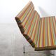 Compact sofa Eames Vitra Alexander Girard Miller stripe fabric