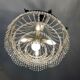 Old hot air balloon chandelier with crystal and bronze tassels