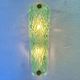 Monumental Green Murano Glass Wall Sconces From Italy – Set of Two