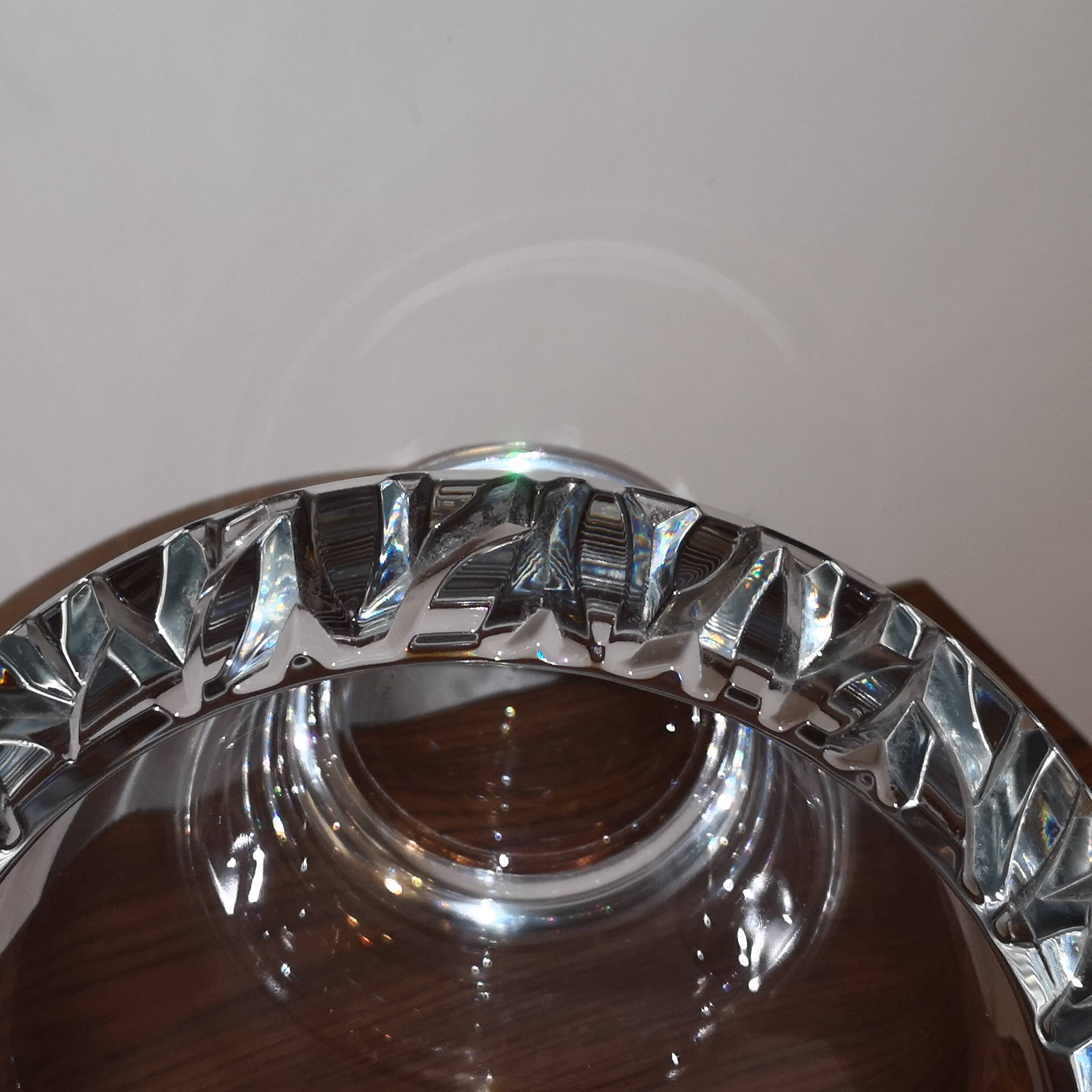Mikasa germany vintage crystal champagne bucket cooler vase