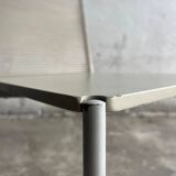 Set of 4 light grey powder-coated metal Fly Line chairs with cream rope - Giandomenico Belotti, 1980s