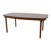 Table à manger ovale extensible en teck de style mid-century de McIntosh, Royaume-Uni, années 1960.