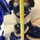 Vintage Chinese food dog ceramic Chinese blue and white dogs foo