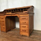 American solid solid oak cylinder desk from 1930