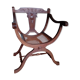 Fauteuil canné curule ou dagobert