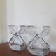 Pair of vintage crystal candlesticks